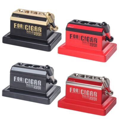 JIFENG Painting V Cut Straight Quad Table Cigar Scissors Cutter