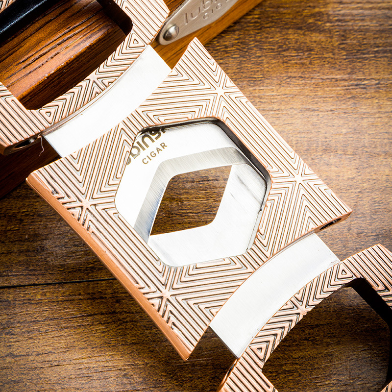 Multi-Function Rhombic Stainless Steel Scissors Cigar Cutter - Image 3