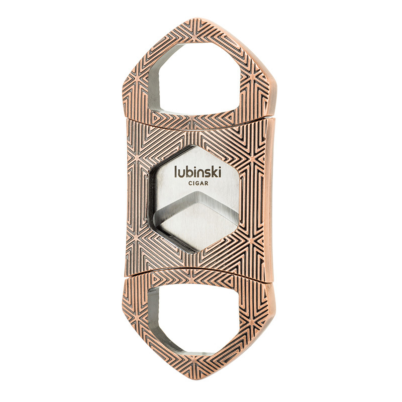 Multi-Function Rhombic Stainless Steel Scissors Cigar Cutter