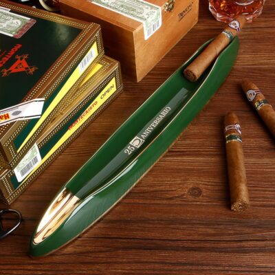 Classic Ceramics Sailboat Two Slot Cigar Ashtray