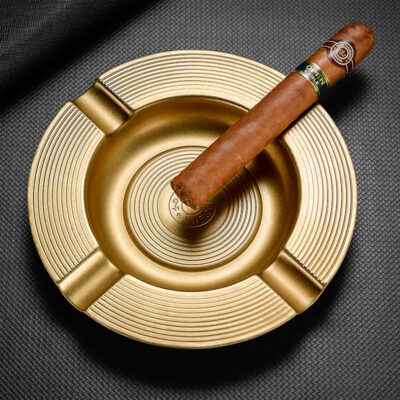 Classic Stainless Steel Plating Four Slot Cigar Ashtray
