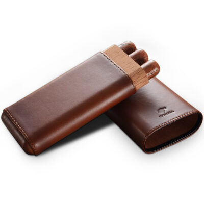 Cohiba Cedar Wood Adjustable Cigar Case For 3 Cigars