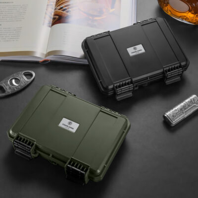 Portable Travel PVC Cigar Humidor Box Case