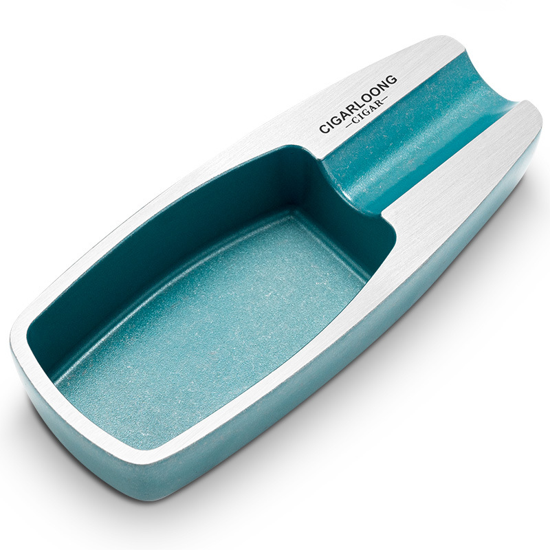 Classic Zinc Alloy Single Slot Cigar Ashtray - Image 10