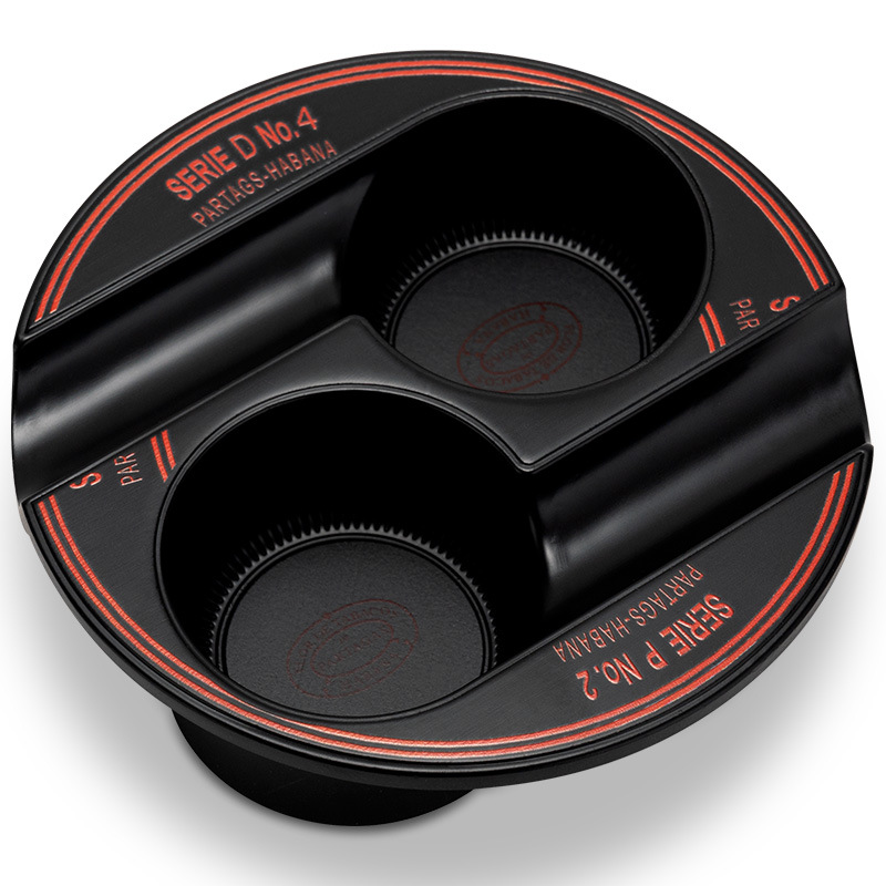 Vintage Etching Brass Tai Chi Pattern Cigar Ashtray - Image 12