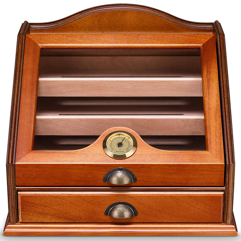 Vintage Rosewood Large Cigar Humidor Box Case - Image 2