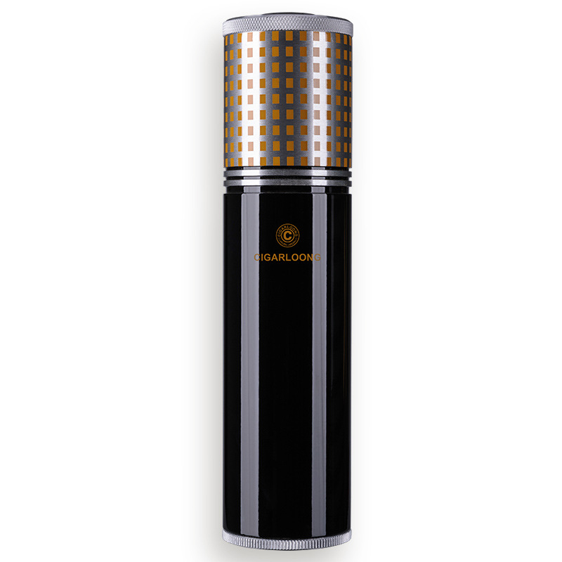 Cohiba Stainless Steel Cigar Tube Humidor Jar Case - Image 2