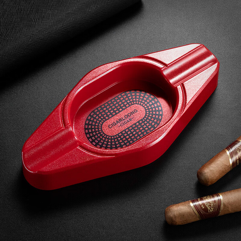 Luxury Resin Two Slot Cigar Painted Ashtray - Image 3