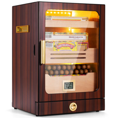 Cedar Wood Cigar Desktop Cabinet Humidor Box Case