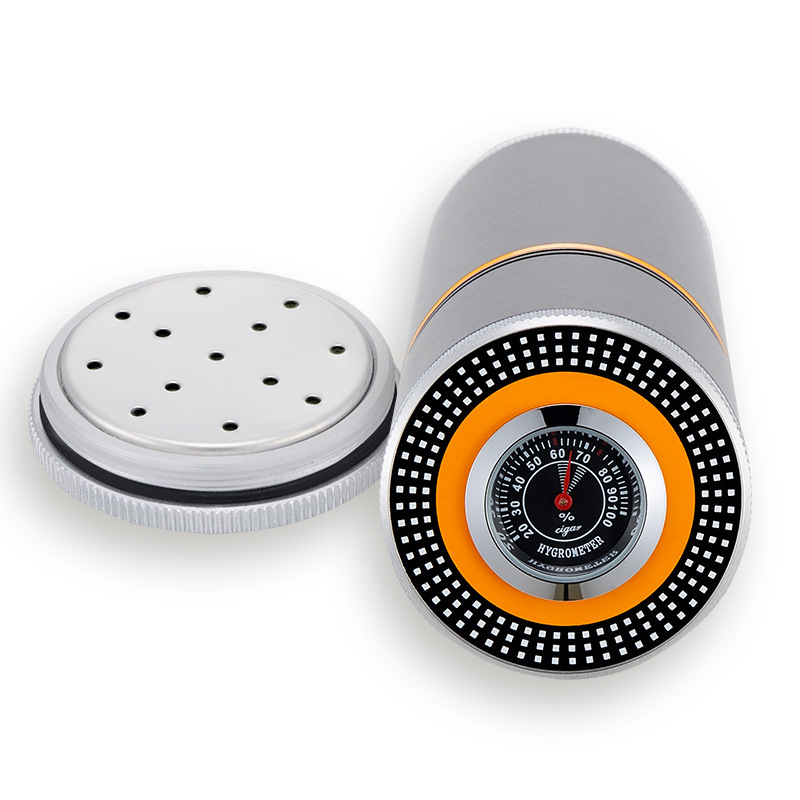 Cohiba Stainless Steel Cigar Tube Humidor Jar Case - Image 4