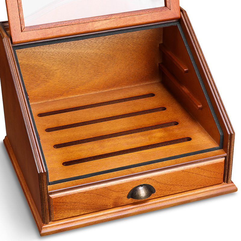 Vintage Rosewood Large Cigar Humidor Box Case - Image 5