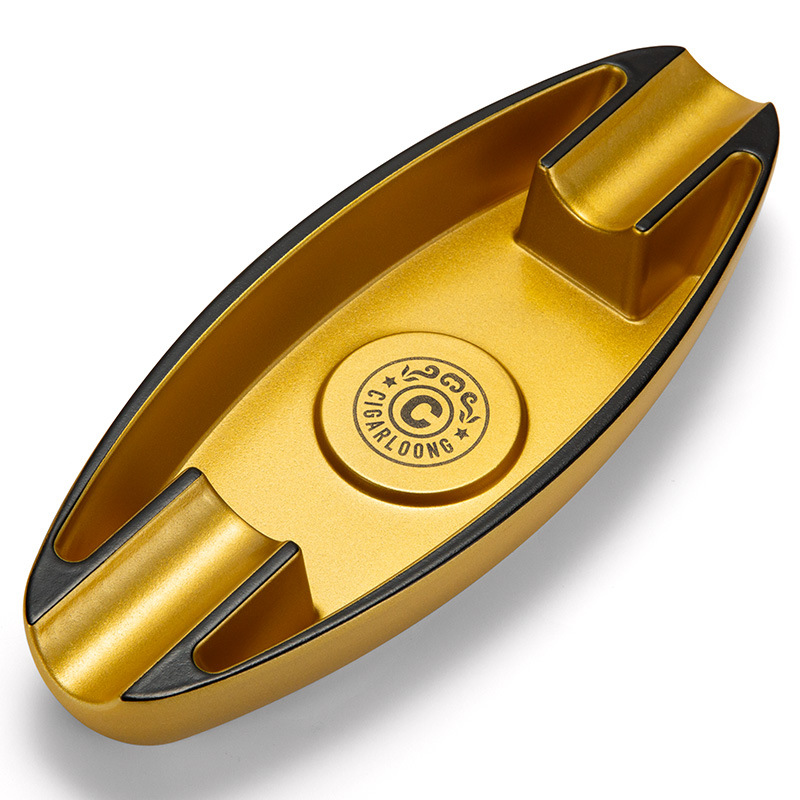 Luxury Travel Two Slot Cigar Painted Ashtray - Image 5