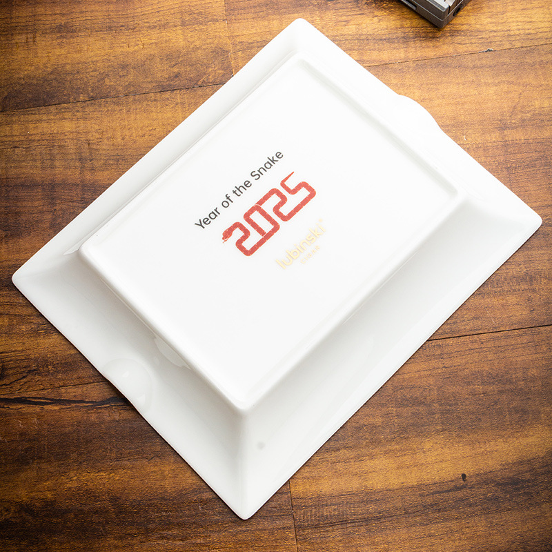 Premium Ceramics Painted Two Slot Year of the Snake Ashtray - Image 4