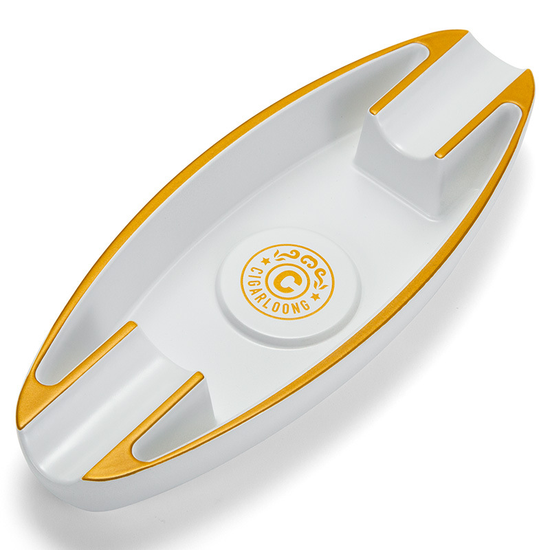 Luxury Travel Two Slot Cigar Painted Ashtray - Image 6