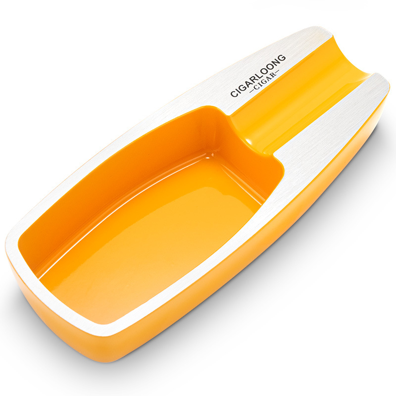 Classic Zinc Alloy Single Slot Cigar Ashtray - Image 8