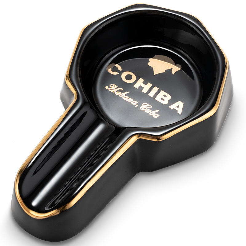 Classic Large Ceramics Single Slot Cigar Painted Ashtray - Image 8