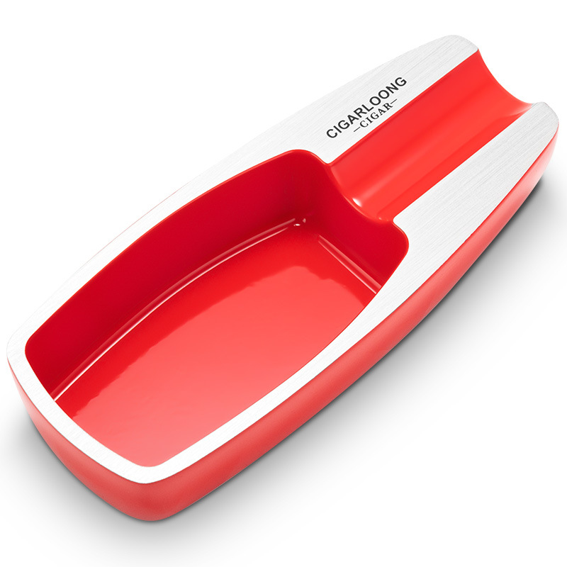 Classic Zinc Alloy Single Slot Cigar Ashtray - Image 9