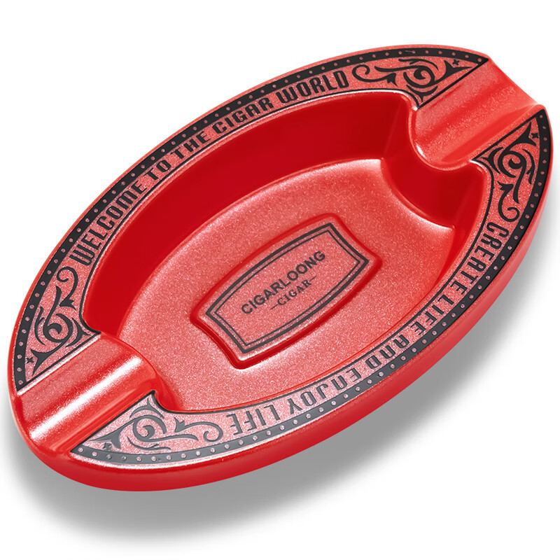 Luxury Elegant Resin Two Slot Cigar Painted Ashtray - Image 9