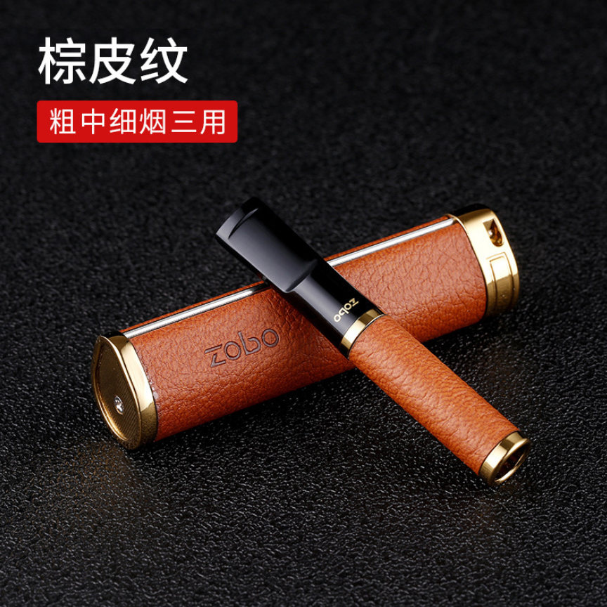 ZOBO Recyclable Multi-Filtering Leather Jacket Cigarette Filter Holder - Image 6