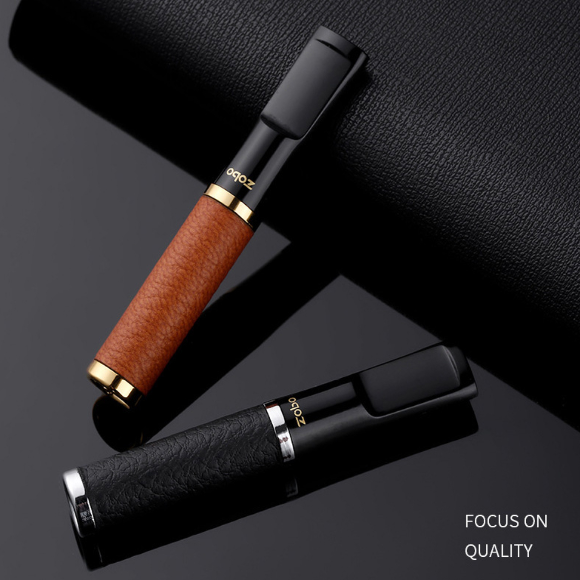 ZOBO Recyclable Multi-Filtering Leather Jacket Cigarette Filter Holder - Image 7