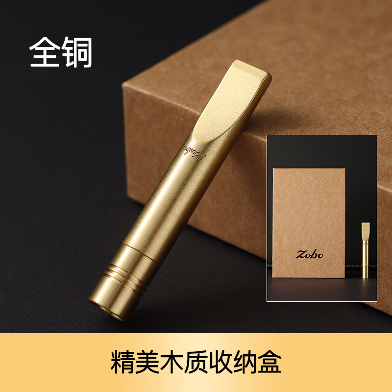 ZOBO Recyclable Multi-Filtering Brass Cigarette Filter Holder - Image 4